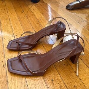 Alexandre Birman Brown Strappy Heels